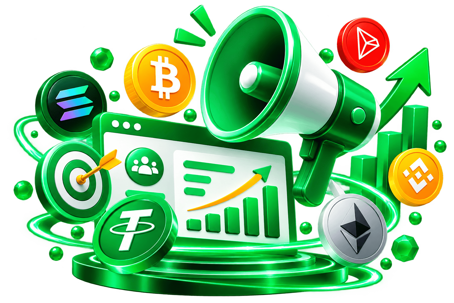 Advertise crypto projects